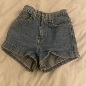 Vintage American Apparel High Waisted Denim Shorts